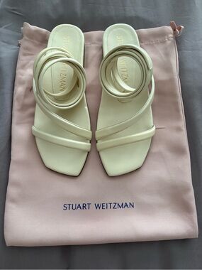 Stuart Weitzman BEATRIX FLAT WRAP SANDAL